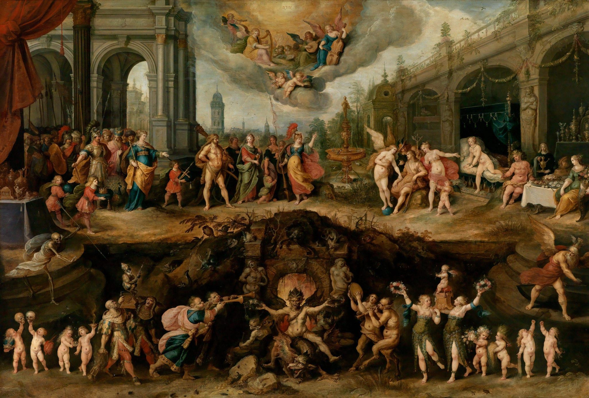 El eterno dilema de la humanidad: la elección entre la virtud y el vicio, Frans Francken